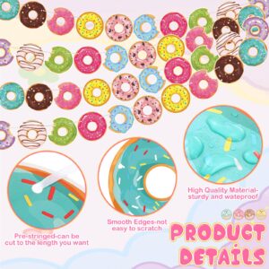 Dinifee 5 Pack Donut Party Banners Doughnut Grow up Party Decorations Hanging Swirl Donut Paper Cutouts Birthday Party Garland for Donut Baby Shower Gender Reveal Bridal Shower Party Supplies