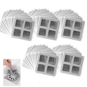 disposable hair drain stickers, 2025 new drain mesh strainer for bathroom laundry bathtub kitchen（50pcs）