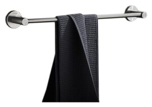 towel racks lohxa bath towel bar single bars towel rack rod，wall mounted towel rail stainless steel bathroom towel holder toilet kitchen shower towel shelf single layer/color/80cm(size:80cm)