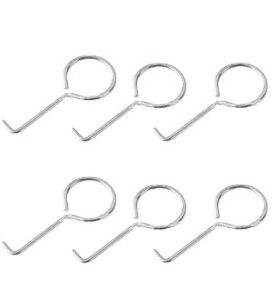 6pcs silver drain key lifting hooks - stainless steel drain grate puller for daily cleaning - shower drain hair strainer pull hook,bathroom sink and bathtub accessories,drain strainers