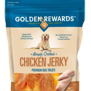 BOACQUEÑO (M Reversible Dog Bandana+Golden Rewards Premium Dog Treats Jerky 32oz