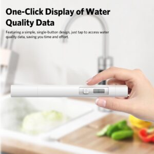 ATuMan TDS Meter, Digital Water Quality Tester, High Accuracy Pen Type Reliable User-Friendly Turbidity Temperature Meter, Professional Testing for Hydroponics, Household Drinking, Aquarium and Pool