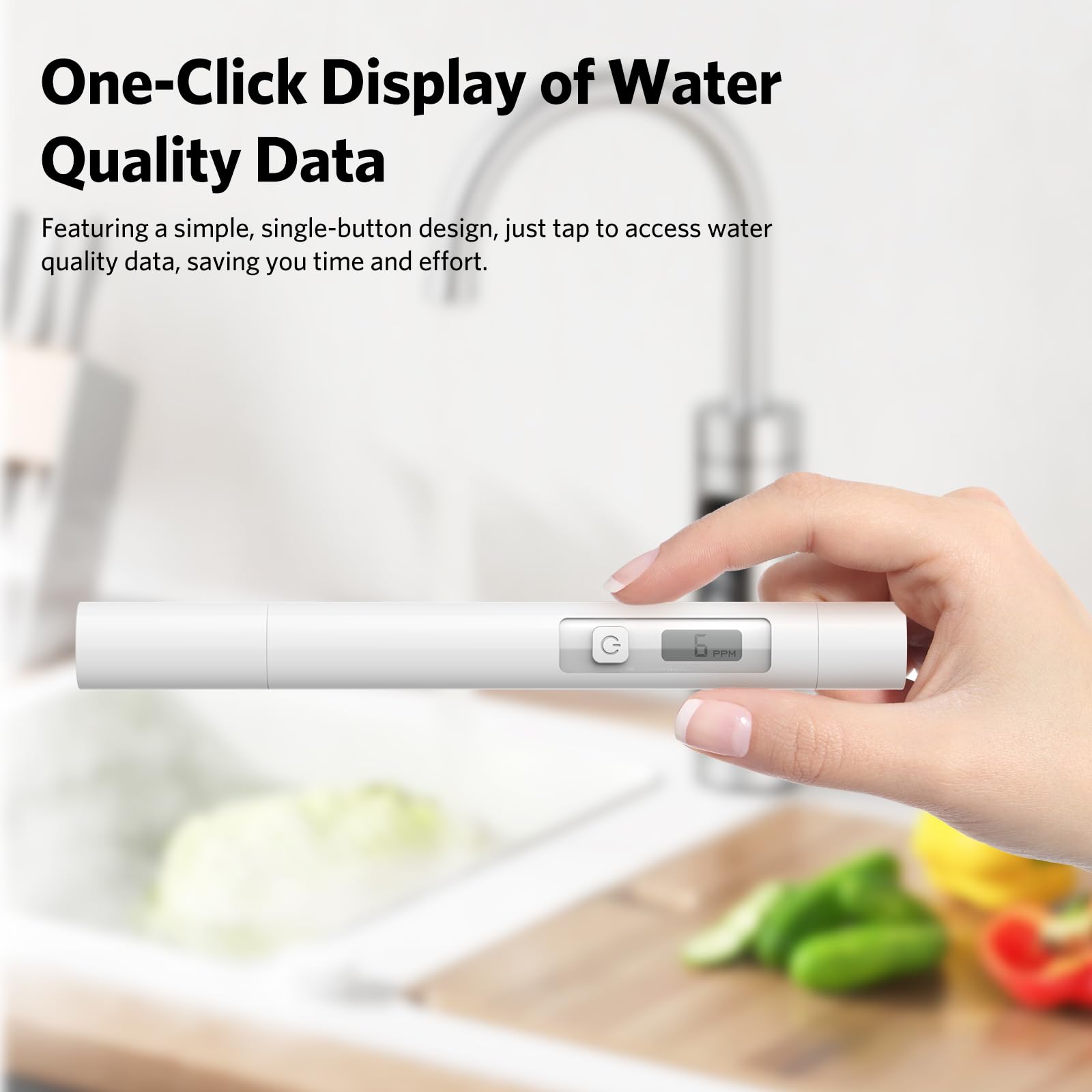 ATuMan TDS Meter, Digital Water Quality Tester, High Accuracy Pen Type Reliable User-Friendly Turbidity Temperature Meter, Professional Testing for Hydroponics, Household Drinking, Aquarium and Pool