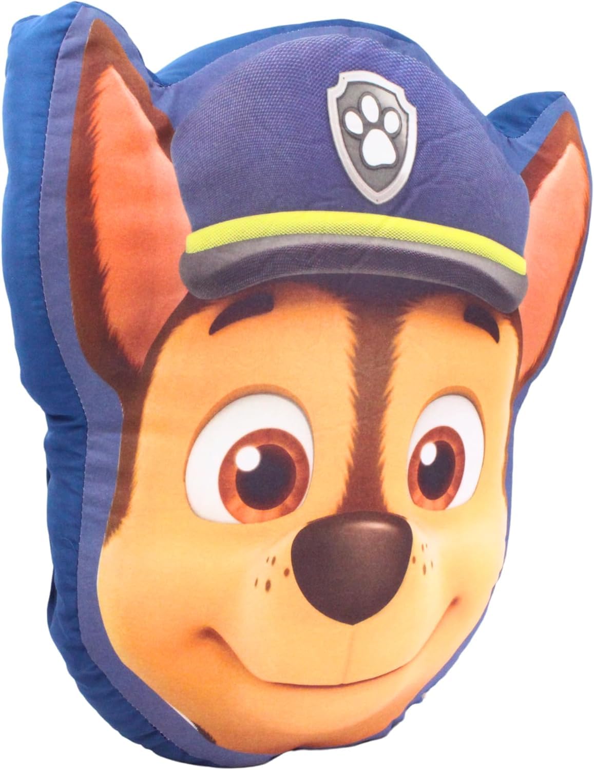 Hasbro Paw Patrol Chase Head Shaped Super Soft Deluxe Pillow Cushion 40cm 16"