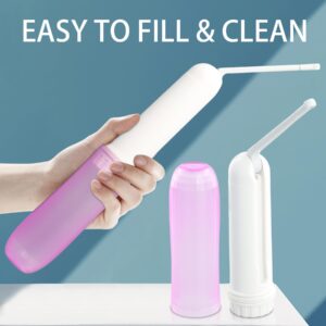 Portable Electric Foldable Handheld Travel Bidet - Mini Personal Hygiene Sprayer with 2 Pressure Options for Postpartum Care, Perineal & Hemorrhoid Treatment (Violet)