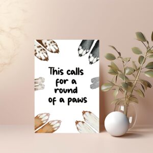 Funny Graduation Card For Women Men, Cute Paws Congratulations Card for Him Her, Lovely Proud of You Card, New Job Card, Graduation Gifts, College Graduation Card for Son Daughter