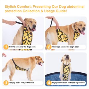 LovinPet Large Dog Belly Cover,Dog Belly Wrap,Dog Recovery Suit Pet Abdominal Protective Clothing Washable Dog Bellyband Dog Recovery Suit,Dog Surgical Recovery Suit