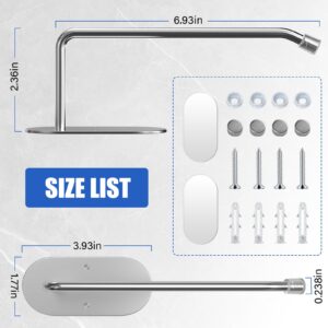 FOURHARVEST Tumbler Lid Organizer 2 Pack,Space Saving Cup Lid Hook for Simple Modern Cup Lids,Lid Storage Rack Used in Kitchen Storage Cabinet Inside Or Under (Silver)