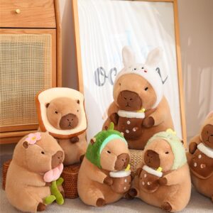 Capybar Ultra Soft Animal Plush Toy Doll Pillow,Cute Capybara Plush Stuffed Animals,Cute Rodent Stuffed Animal Doll for Adults Kids Boys Girls,Cute Plushies Soft Stuffed Toy Capybar Gift (12 inch)