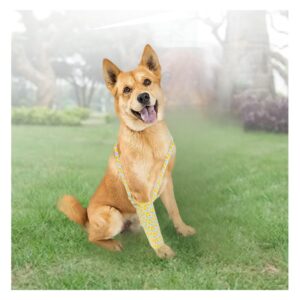 Dog Surgery Recovery Sleeve Single Front Leg Sleeve Dog Callus Protector No Lick Sleeve for Hot Spots Wounds Bandages for Dogs Cone Alternative Prevent Licking Joint Care Elbow Brace Protector