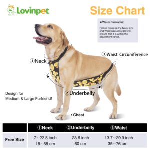 LovinPet Large Dog Belly Cover,Dog Belly Wrap,Dog Recovery Suit Pet Abdominal Protective Clothing Washable Dog Bellyband Dog Recovery Suit,Dog Surgical Recovery Suit