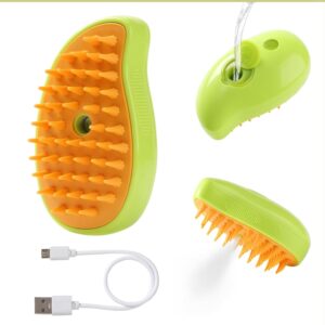 Generic Cat Steam Brush for Shedding, 3 in 1 Water Dog Brush, Pet Spa Brush for Dogs Cats, Spritz Defur Comb, Steamy Pet Brush, Pet Spray Hair Removal Comb, Cat Mist Brush, Steaming Cat Brush Steamer