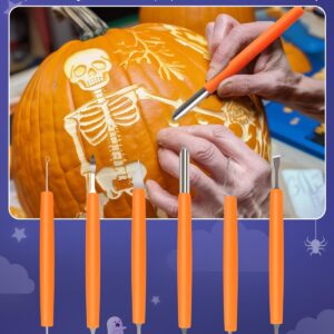 Luditek Pumpkin Carving Kit, 11 Pieces Halloween Jack-O-Lanterns Professional Stainless Steel Pumpkin Carving Tools, Pumpkin Cutting Supplies Tool Kit Halloween Gifts for Adults Kids