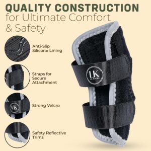 Dog leg Braces for back leg Injuries - Customizable - Lightweight, Secure Dog Ankle Brace back leg for Sprains, Torn Ligaments, and Post-Op - Promotes Faster Recovery - Reduce Pain (Small, Right)