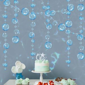 cheerland 10 strings under the sea blue bubble garlands little mermaid party decorations hanging bubbles streamer beach pool ocean kids baby shower bday birthday backdrop