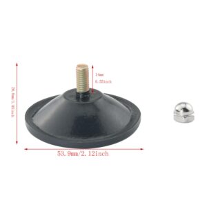 DGBRSM 4PCS Black Upgraded Large Suction Cup Strong Thickened Sucker Suction Cup M6 x 14 Threaded Screw Extra Strong Adhesive Glass Suction Cup Adhesive Glass Suction Holder