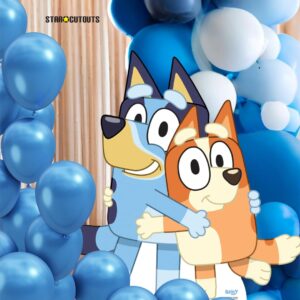 Star Cutouts SC4558 Bluey and Bingo Cardboard Cut Out - Bluey Theme Birthday Party - Bluey Birthday Supplies - Height 91cm