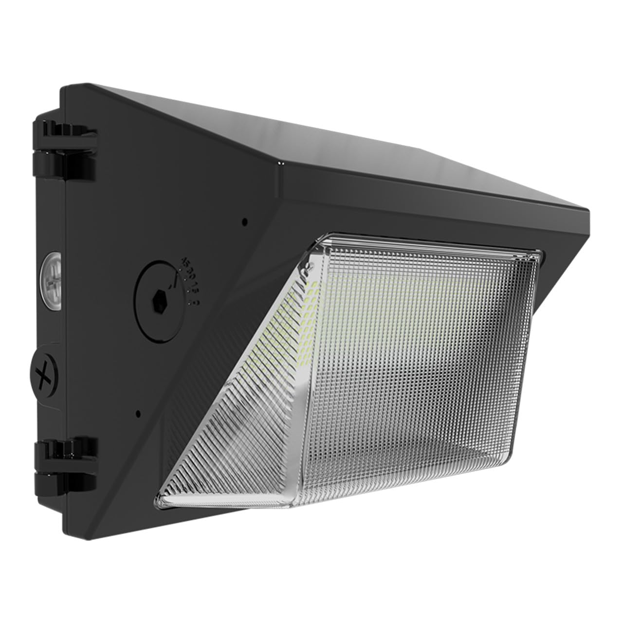 RAB W22-S-30 30W LED Wall Pack Light, 120-277V, Dusk to Dawn with Photocell, 4508LM, Power & Color Temperature Adjustable (3/4/5K), Light Throw (0-45 Deg), 0-10V Dim, Glass Lens, DLC Premium, Bronze