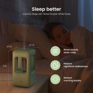 Humidifiers for Bedroom Baby Cool Mist Ultrasonic Humidifiers for Plants Indoor Humidificador Nursery Adults Kids Large Room Home Office Green