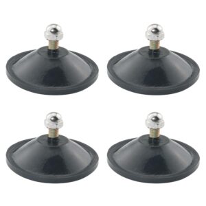 dgbrsm 4pcs black upgraded large suction cup strong thickened sucker suction cup m6 x 14 threaded screw extra strong adhesive glass suction cup adhesive glass suction holder