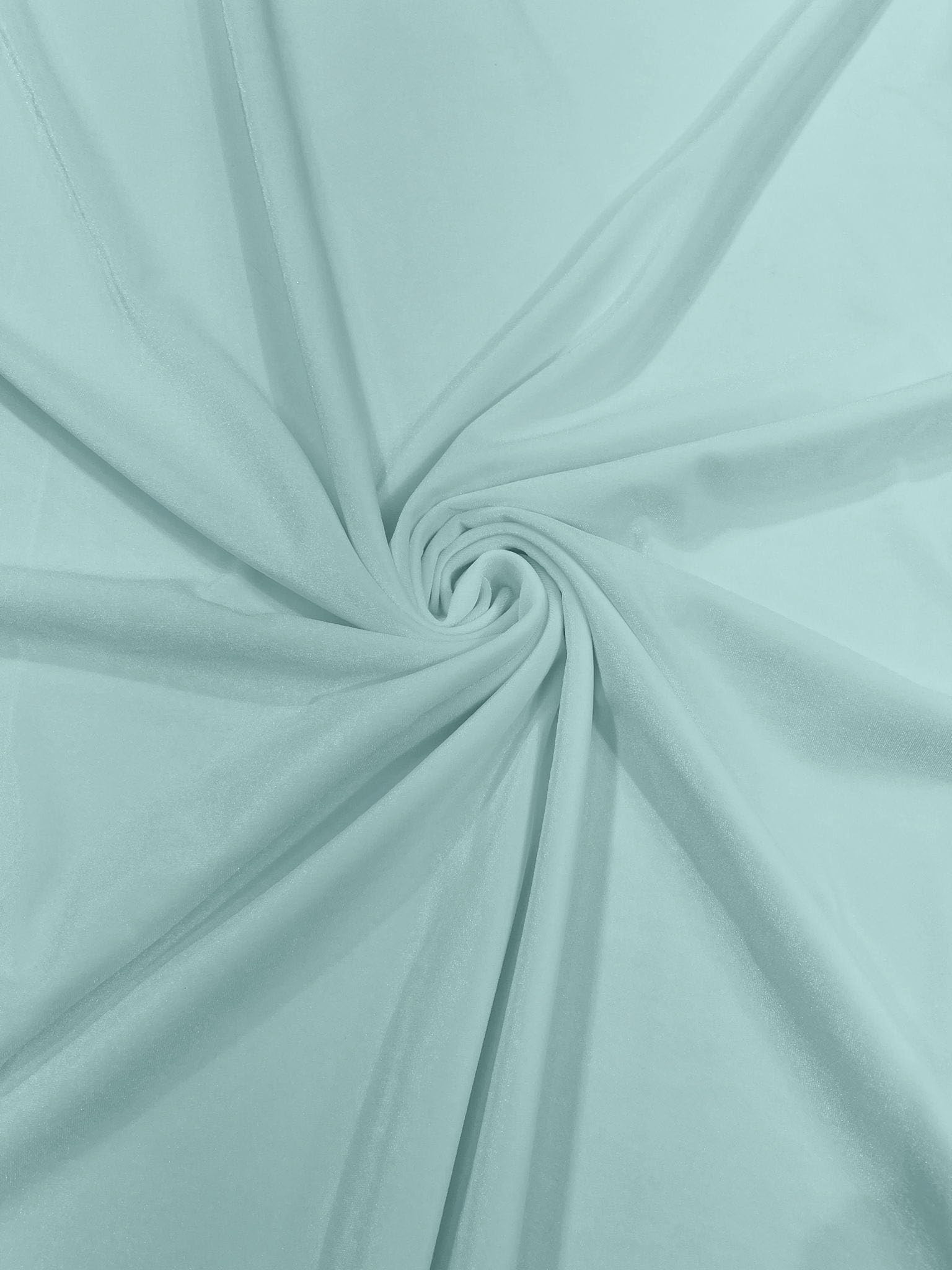 New Creations Fabric & Foam Inc, 58/60" Wide 100% Polyester Stretch Velvet Fabric by The Yard. (ICY Blue)