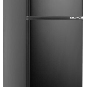 Fox Shack 5 Cu Ft Refrigerator with Freezer, 2 Doors Compact Fridge, Energy-efficient, Low noise, for Kitchen, Office, Dorm, Apartment