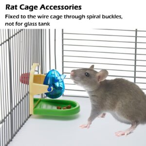 Rat Enrichment Toys, Interactive Foraging Toys For Rats, Intelligence Growth Rat Enrichment Puzzle Games, Treat Dispensing Slow Feeder for Rat Cage Toy, Bird Foraging Toy for Parakeet Conure (1Pcs)