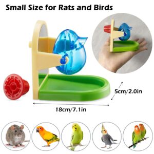 Rat Enrichment Toys, Interactive Foraging Toys For Rats, Intelligence Growth Rat Enrichment Puzzle Games, Treat Dispensing Slow Feeder for Rat Cage Toy, Bird Foraging Toy for Parakeet Conure (1Pcs)