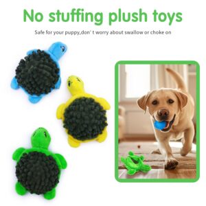 Aqezd Turtle Small Dog Squeaky Toys with Ball - Loud 2-in-1 Plush Interactive Toy, BPA-Free Rubber Core, Non-Toxic Chew Toy for Teeth Cleaning, Ideal for Small and Medium Breeds