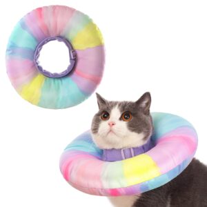 ewes cat cone collar soft m size alternative neck cones to stop licking for cats dogs kitten comfy elizabethan collars after surgery neuter cat dog donut collar for pet e collar recovery shame