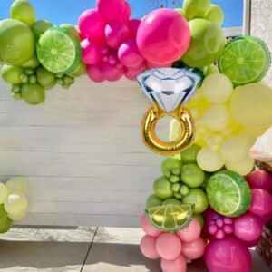 Generic Bachelorette Party Decorations, 18"" 10"" 5"" Bachelorette Balloon Arch with Lemon Ring Balloons for Bridal Shower Girls Birtdhay Mexican Fiesta Bachelorette Party Decorations