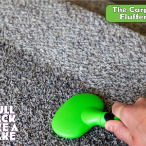 The Carpet Fluffer by Johnny World Products – Revitalize Matted Carpets and Rugs Instantly – Handheld, Easy-to-Use Tool for High-Traffic Areas, Stairs, and Pet Hair Removal