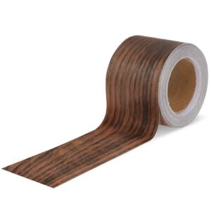 lusofie walnut color wood grain repair tape self adhesive wood grain tape 1.9inch×32ft durable realistic multi-use patch for furniture wood tape for furniture,flooring,doors,windows,handicraft diy