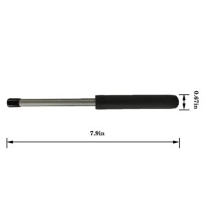 QIANXIHAORQ Cabinet Scraper Burnisher Tool with a simple temporary handle HRC60-62 3/8 Diameter x 7.9 inches long