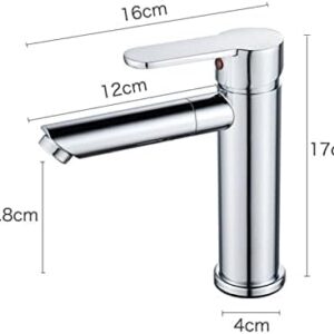 RONPOTY Faucets, Kitchen Taps Brass Bathroom Basin Faucets Basin Mixer Sink Bath Drinking Water Tap Mixer Chrome Modern Washbasin