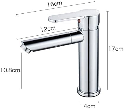 RONPOTY Faucets, Kitchen Taps Brass Bathroom Basin Faucets Basin Mixer Sink Bath Drinking Water Tap Mixer Chrome Modern Washbasin