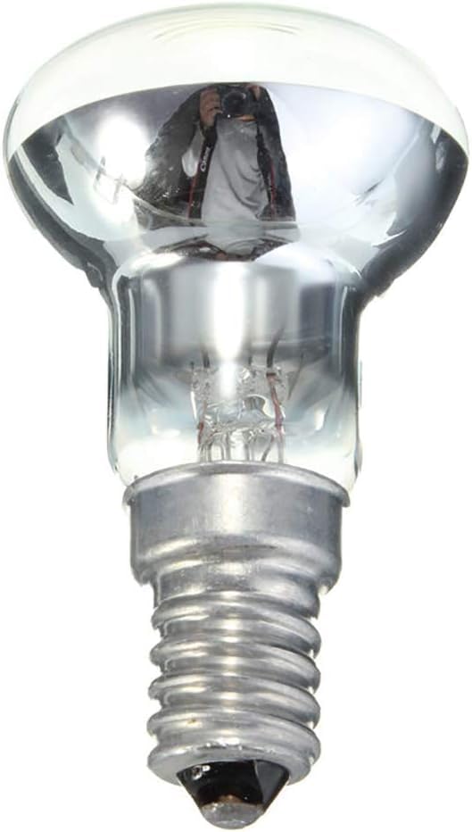 White Edison Bulb E14 Light Holder R39 Reflector Spot Light Bulb Lava Lamp Incandescent Filament Lamp Incandescent Bulbs Light Bulbs Dimmable (30 Watts)