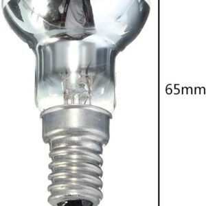 White Edison Bulb E14 Light Holder R39 Reflector Spot Light Bulb Lava Lamp Incandescent Filament Lamp Incandescent Bulbs Light Bulbs Dimmable (30 Watts)