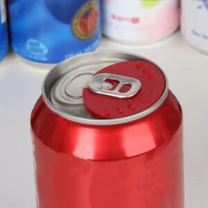 18 PCS Soda Can Covers Lids, Can Sealer Beverage Can Cap Can Protector, Plastic Can Covers, Spill Guard for Beer Juice Soda and More(Black, White, Red)