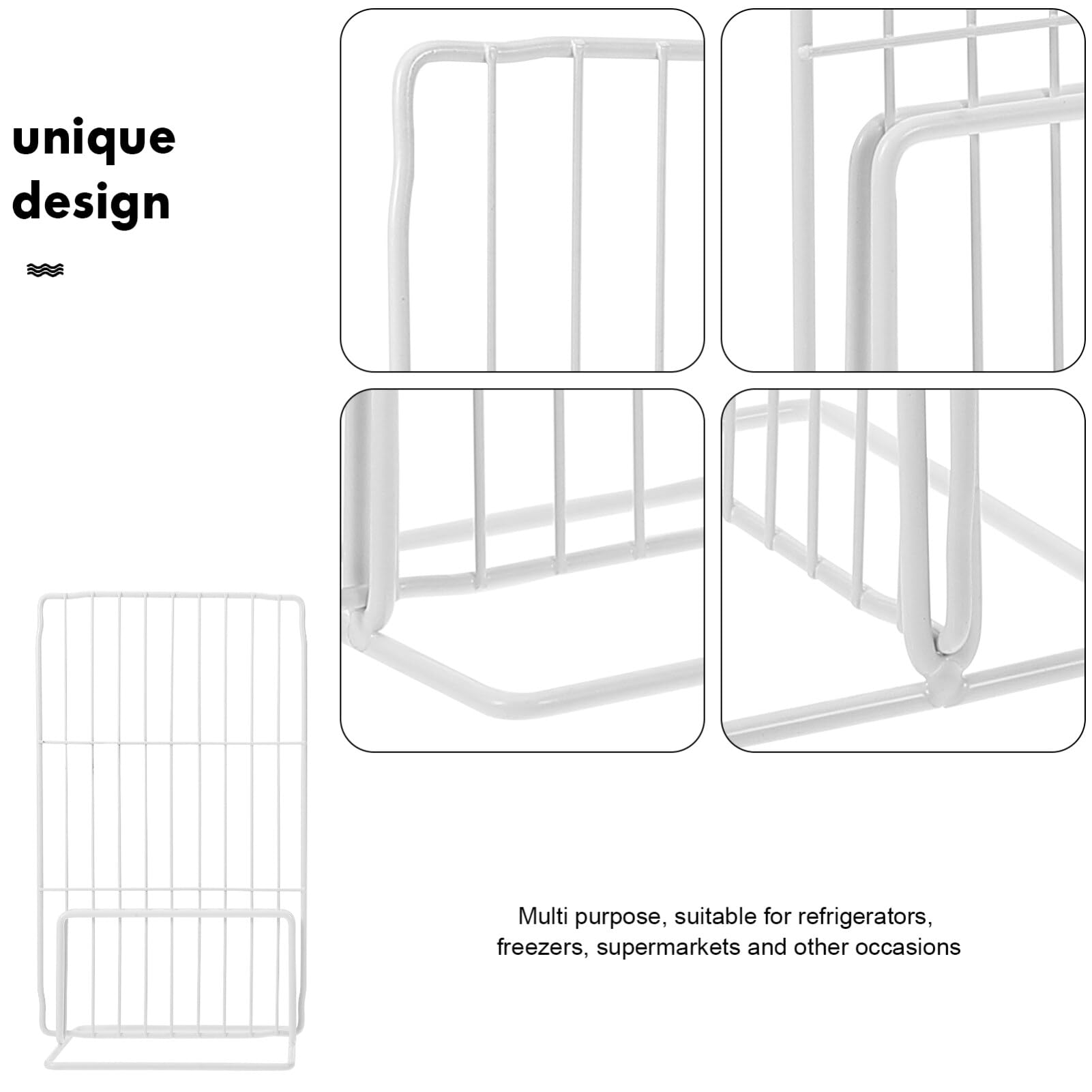 PRETYZOOM Refrigerator Divider Wire Dividers for Freezer Adjustable Mesh Dividers Shelf Freezer Space Separator Freezer Dividing Partition