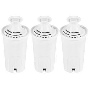 nuttuto water filter replacements for brita dispensers,fits brita water pitcher, compatible with brita water pitcher for classic 35557, ob03，mavea 107007, 35557，pack of 3