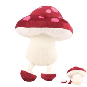 hxlai 2024 delicious in dungeon plush, 9.8" walking mushroom plushies toy for fans gift, soft stuffed animal pillow for home kids' bedroom decor, birthday christmas halloween choice for boys girls