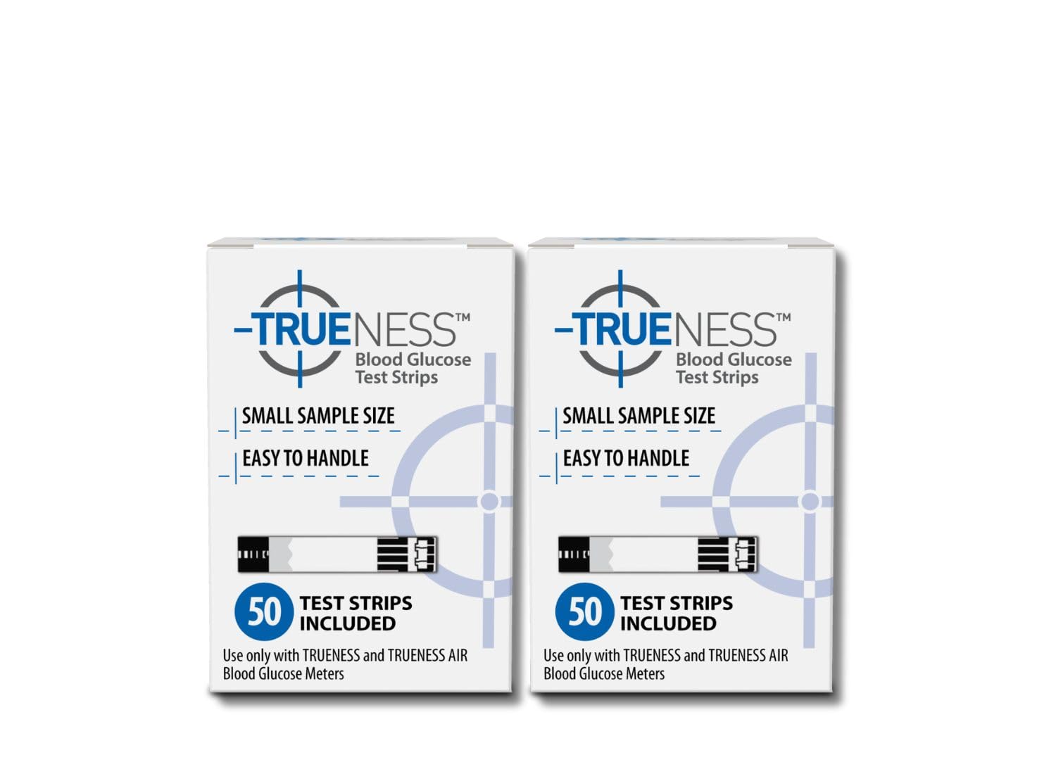 TRUENESS Blood Glucose Test Strips - Diabetic Blood Sugar Test Strips - Compatible with TRUENESS Meters for Accurate Diabetes Monitoring - 50 Count (2 Pack)