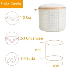 2PCS Bra Bags For Laundry,Mesh Bra Washing Bags for Washing Machine,Lingerie Bags For Washing Delicates,Underwear Brassiere Washing Bags with Zipper for Women