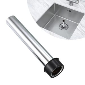 ownmy 1pcs bar sink overflow pipe 7.5" h metal sink strainer pipe bathroom sink drain strainer, bar sink stopper sink drain stopper, kitchen sink drain stopper sink overflow tube for 1.7" sink drain