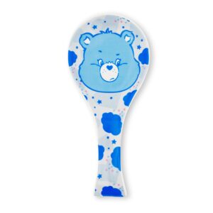 care bears grumpy bear ceramic spoon rest holder | kitchen organizer for utensils to keep countertop clean