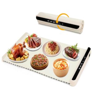 electric warming tray -warming mat for food, with 3 temperature settings,auto shut-off -food warmers for parties,food warming mat,for party, for thawi