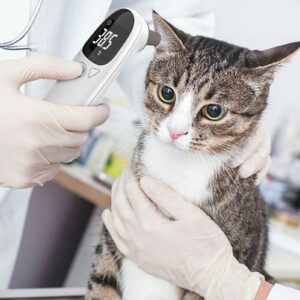 Ear Thermometers - Pet Ear Thermometer for Dogs | Cat and Dog Ear Temperature Monitor | Veterinary Thermometers | Double Mode Design Temperatures Monitor for Fast and Accurate Temperature Detection