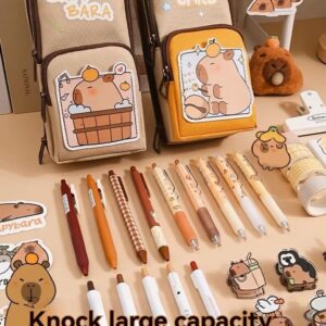 Big Capicacity Kapibara Capybara Cartoon Pencil Case Cute Aesthetic Pen Holder Pencil Pouch Box Pen case (version1)