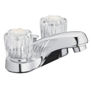 Aqua Vista 10-B421-AV Two Handle & EZ-FLO Non-Metallic 10122 Kitchen Sink Faucets with Chrome Finish